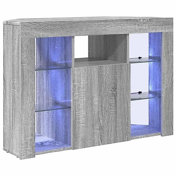 vidaXL Eck-LED-TV-Schrank Graues Sonoma 100x40x68cm Holzwerkstoff 889791 günstig online kaufen