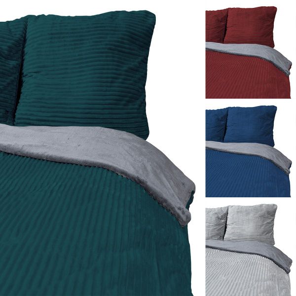 Visaggio Bettwäsche Teddyplüsch Winter Bettbezug Cord günstig online kaufen