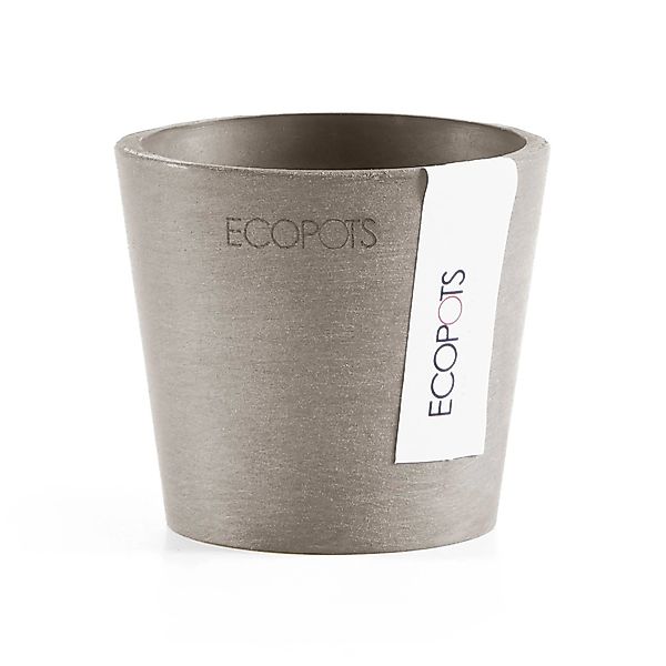 ECOPOTS Blumentopf Amsterdam Mini 8 Taupe, günstig online kaufen
