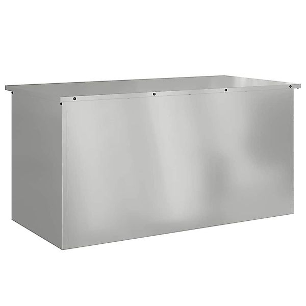 vidaXL Aufbewahrungsbox Außenlagerbox Silber 100 x günstig online kaufen
