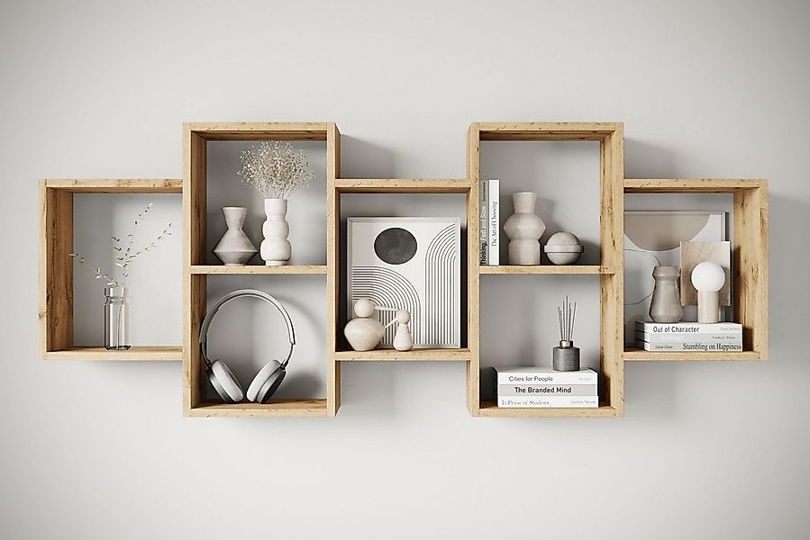 INOSIGN Wandboard Wandregal Trio, 1-tlg., Stell- oder Hängeregal, 10 offene günstig online kaufen