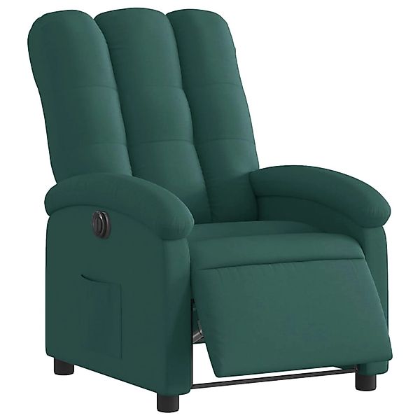 vidaXL Sessel Relaxsessel Elektrisch Dunkelgrün Stoff günstig online kaufen