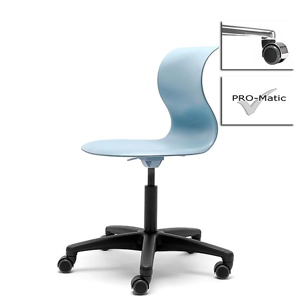 Kinderstuhl Pro 5 aquablau Aluminium polliert (+40€) Weich mit Chrom Abdeck günstig online kaufen
