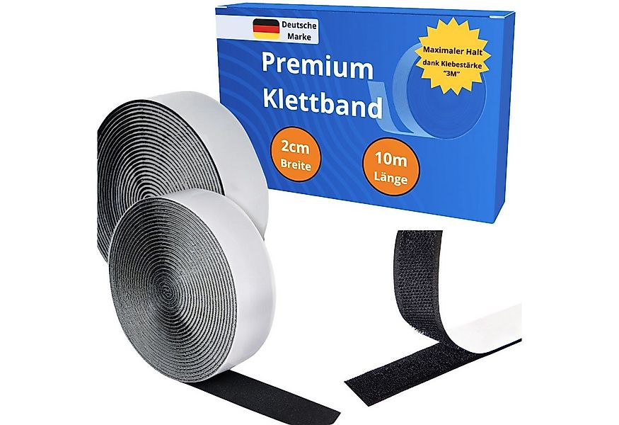 Smart-Planet Klettband Klettband 10m x 2cm Power-Haftung Doppelseitig Selbs günstig online kaufen