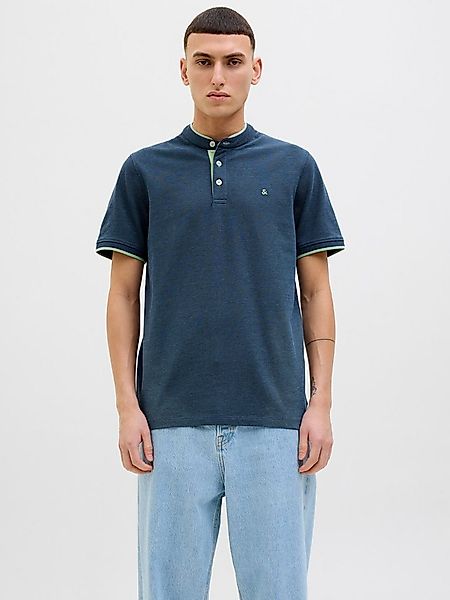 Jack & Jones Poloshirt JJEPAULOS MAO POLO mit Logo Stickerei günstig online kaufen