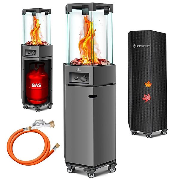 KESSER Heizstrahler, Heizstrahler Gas Terrassenheizstrahler Gasheizung günstig online kaufen