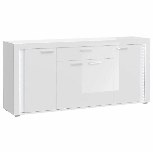 Sideboard Skylight weiß weiß Hochglanz B/H/T: ca. 182x84x42 cm günstig online kaufen