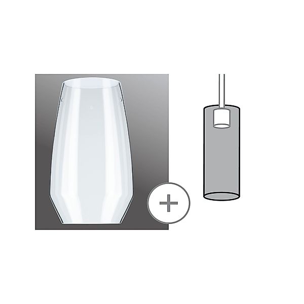 Paulmann "URail Schirm Vento 2Easy Vento 170mm Klar" günstig online kaufen