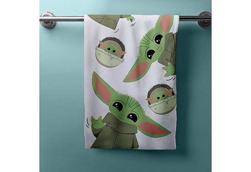 Jerry Fabrics Handtücher Star Wars Mandalorian Baby Yoda Duschtuch Badetuch günstig online kaufen