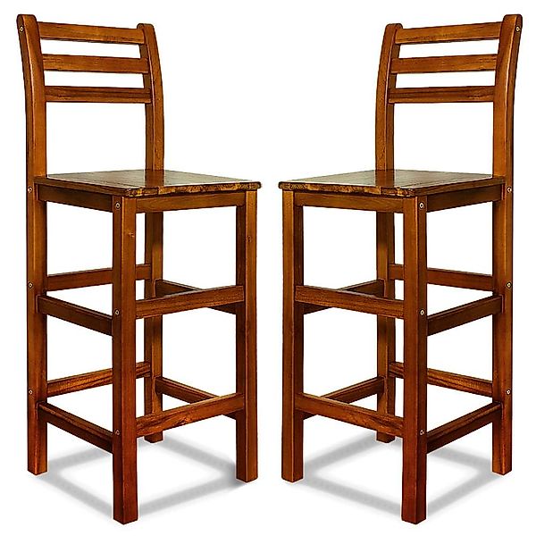 Casaria Barhocker, Holz Lehne Outdoor 75cm günstig online kaufen