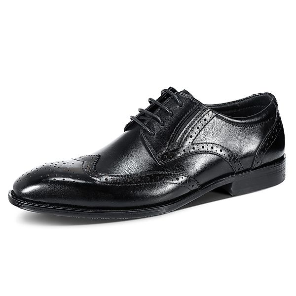 Allthemen Schnürschuh mit geschnitzten Mustern Businessschuh günstig online kaufen