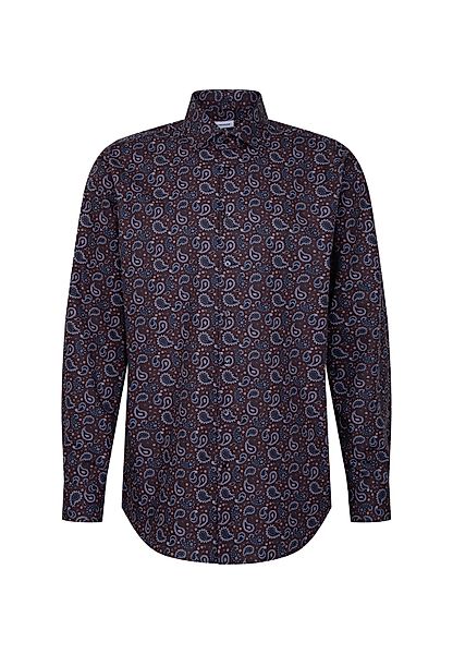 seidensticker Businesshemd "Schwarze Rose" Regular 1/1 Kentkragen Druck günstig online kaufen