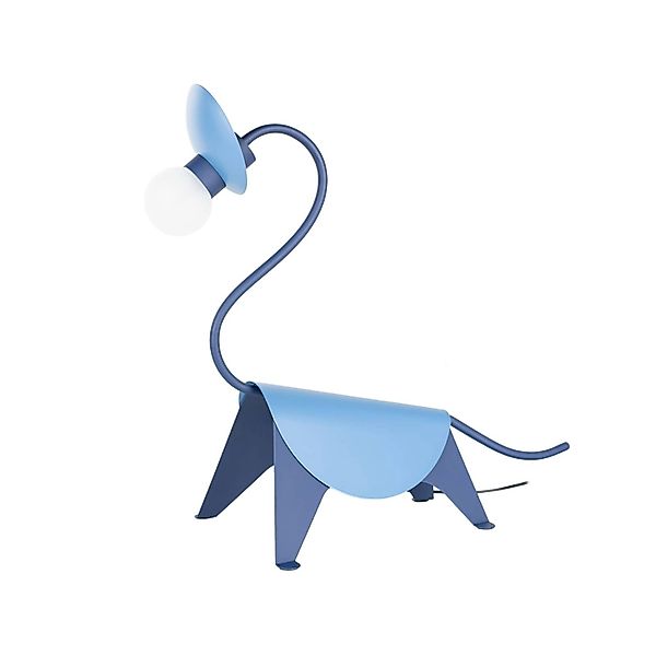 Lucande Tischlampe Idalina 9639750 Design Modern in Blau aus Metall 1-flamm günstig online kaufen