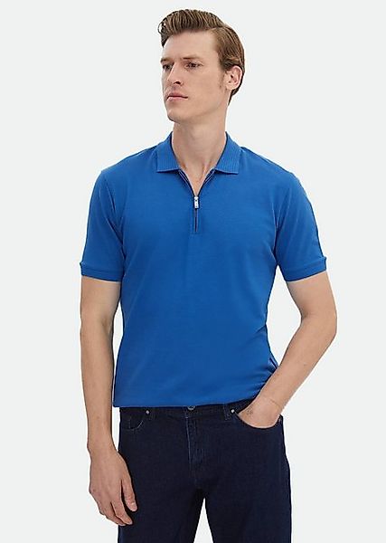 RAMSEY Poloshirt Blaues Polo-Shirt 100% Baumwolle günstig online kaufen