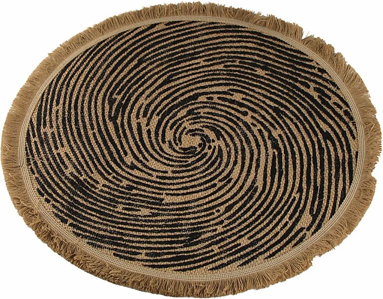 AM Design Platzset "Tischset mit Fransen" aus Jute, Ø 38 cm günstig online kaufen