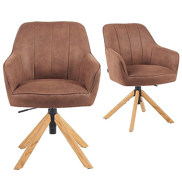 DUBI Möbel Polsterstuhl Mika-Levi 2er-Set, Federkern, günstig online kaufen