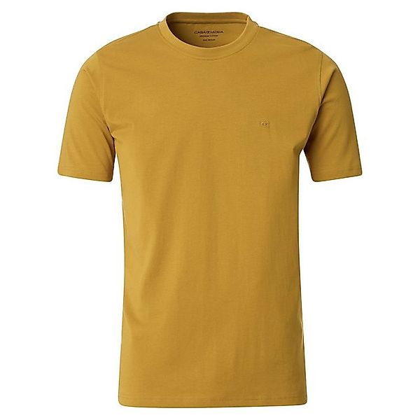 CASAMODA Rundhalsshirt CasaModa Übergrößen Basic T-Shirt curry günstig online kaufen