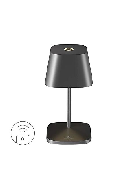 NEAPEL RC - Akku-Tischleuchte In- und Outdoor - inkl. Ladestation graphit g günstig online kaufen