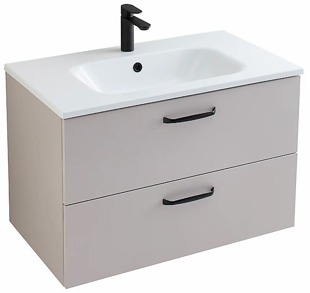 Saphir Badmöbel-Set "Quickset 500, Waschtischunterschrank mit Mineralmarmor günstig online kaufen