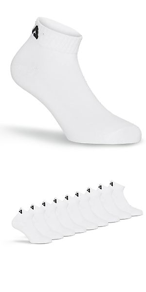 Fila Kurzsocken "UNISEX QUARTER PLAIN SOCKS" 9 tlg. mit klassischem Logo günstig online kaufen