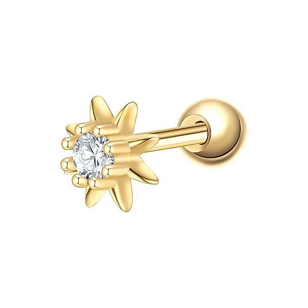 Glanzstücke München Single-Ohrstecker Blume gelbgold günstig online kaufen