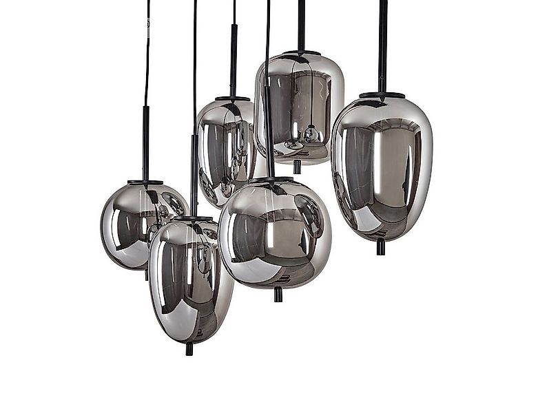 hofstein Pendelleuchte »Ambrogio« moderne Hängelampe aus Metall/Glas in Sch günstig online kaufen