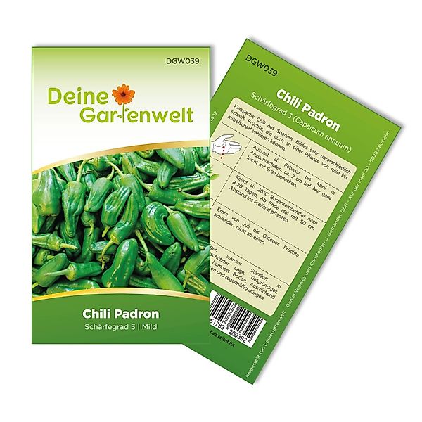 Deine Gartenwelt Chili Padron Samen günstig online kaufen