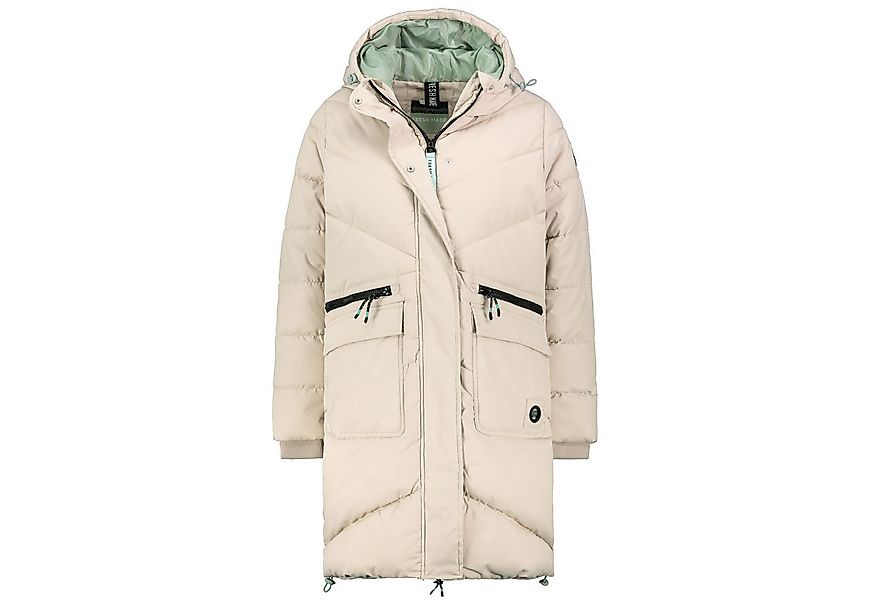 SUBLEVEL Steppjacke Damen Mantel mit Kapuze lange Winter Jacke Langer Parka günstig online kaufen