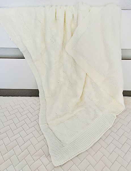 Babydecke Kuscheldecke, NoblesBox, Innen Wollig, Strickdecken günstig online kaufen