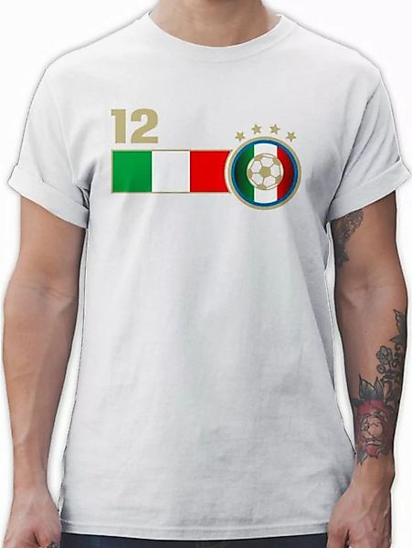 Shirtracer T-Shirt 12. Mann Italien Mannschaft 2024 Fussball EM Fanartikel günstig online kaufen