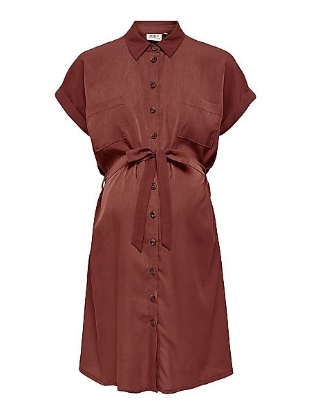 ONLY Mama Kurzärmeliges Blusenkleid Damen Rot günstig online kaufen