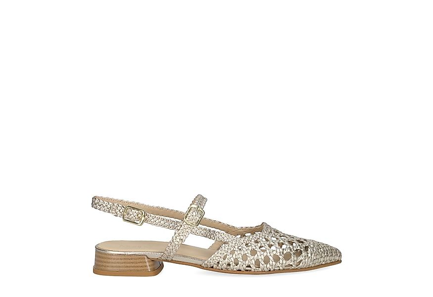 Maripé Maripé BENEDETTA V.1 PLATINO, Peeptoes & Slingpumps, Gold, Damen Pee günstig online kaufen