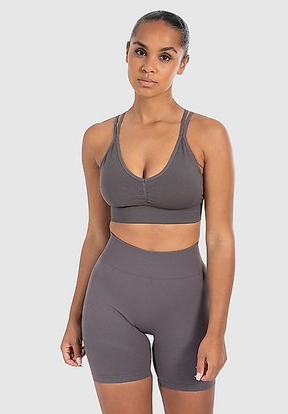 Smilodox Sport-BH Katrin, Crop Top V-Ausschnitt Fester Halt Fester Halt Yog günstig online kaufen