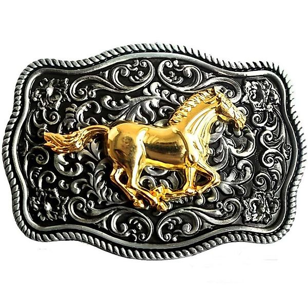 Stars & Stripes Gürtelschnalle Western Pferd günstig online kaufen