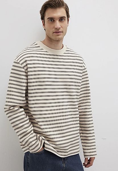 Mavi Longpullover "STRIPE SWEATSHIRT", Premium Crew Neck mit Streifen günstig online kaufen