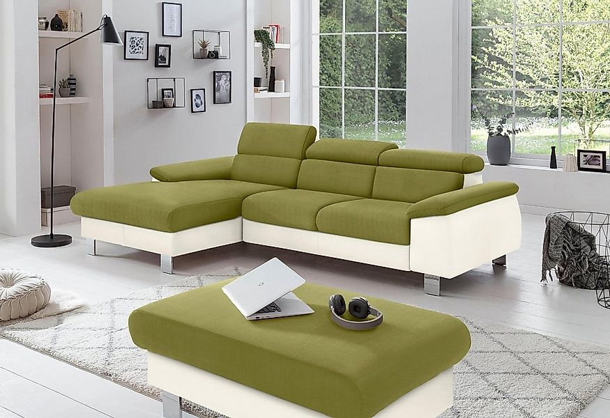 COTTA Polstergarnitur "Komaris L-Form", (Set), Set bestehend aus: Ecksofa m günstig online kaufen