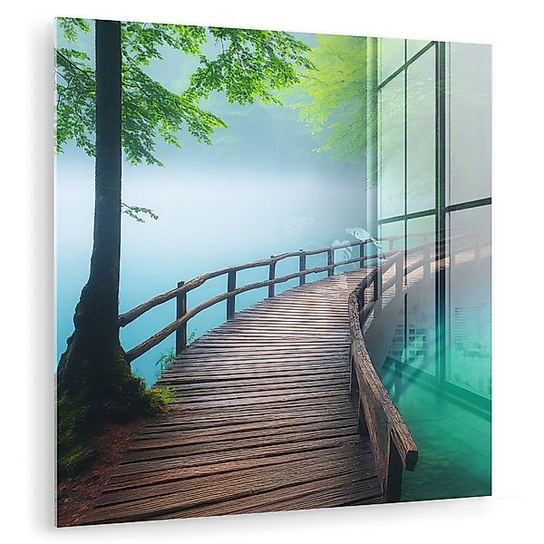 MuchoWow Acrylglasbild Brücke - Wasser - günstig online kaufen
