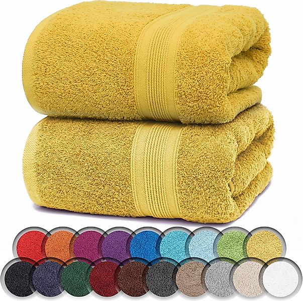 NatureMark Saunatuch Frottier Saunatücher 80x200cm, 100% Baumwolle (2-St), günstig online kaufen