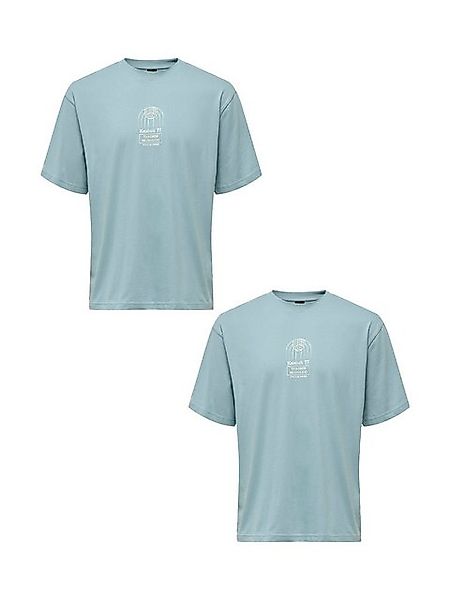 ONLY & SONS T-Shirt 2er-Set Rundhals Kurzarm (1-tlg) ONSMALIK LIFE RLX SS T günstig online kaufen