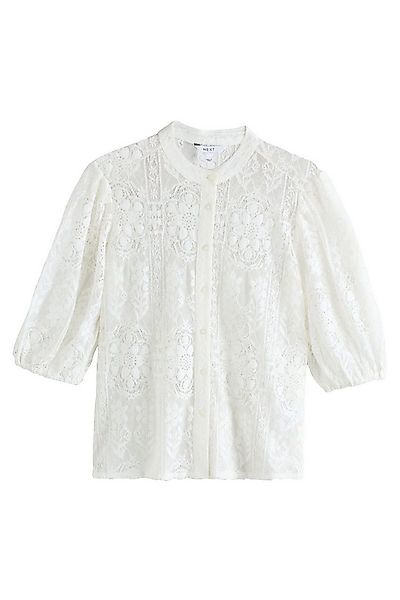 Next Spitzenbluse Kurzärmelige Bluse mit Spitzendetails (1-tlg) günstig online kaufen