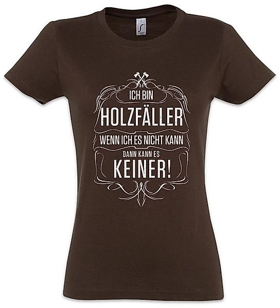 Urban Backwoods Print-Shirt Ich Bin Holzfäller Damen T-Shirt Holz Förster W günstig online kaufen