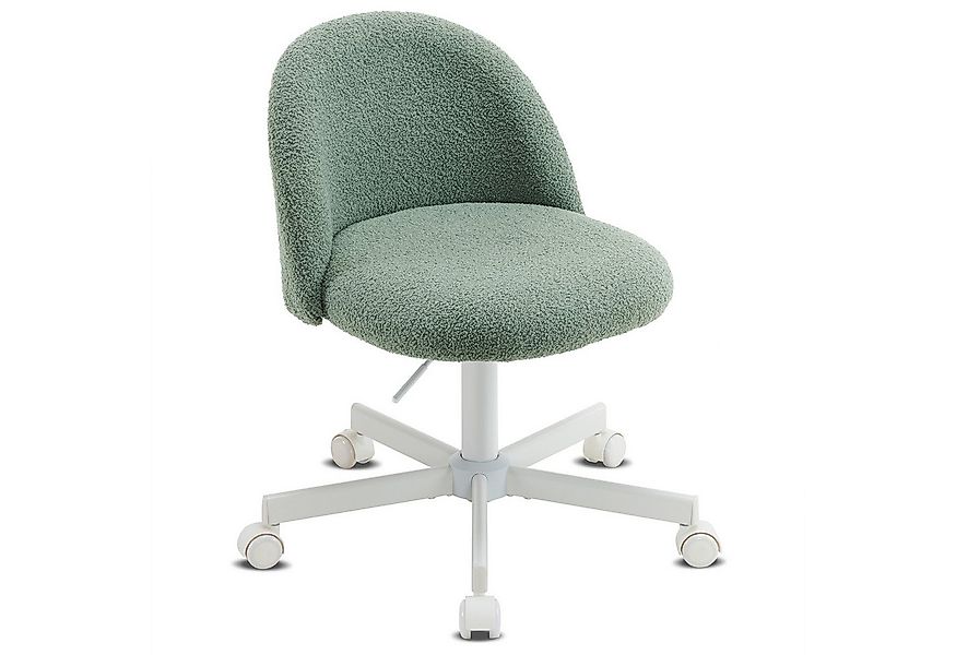 VINGLI Bürostuhl mit Rollen, Schminktisch Stuhl, Höhenverstellbar, Teddysto günstig online kaufen