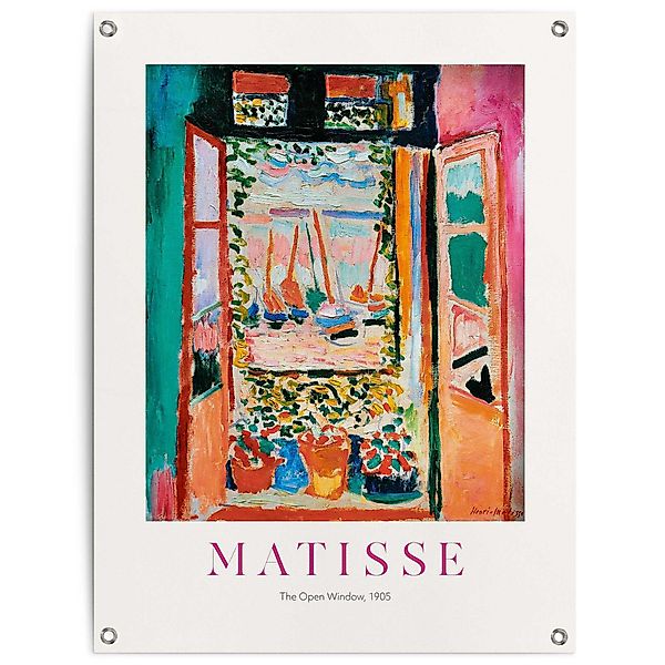 Reinders Poster "Henri Matisse Window", Outdoor für Garten oder Balkon günstig online kaufen