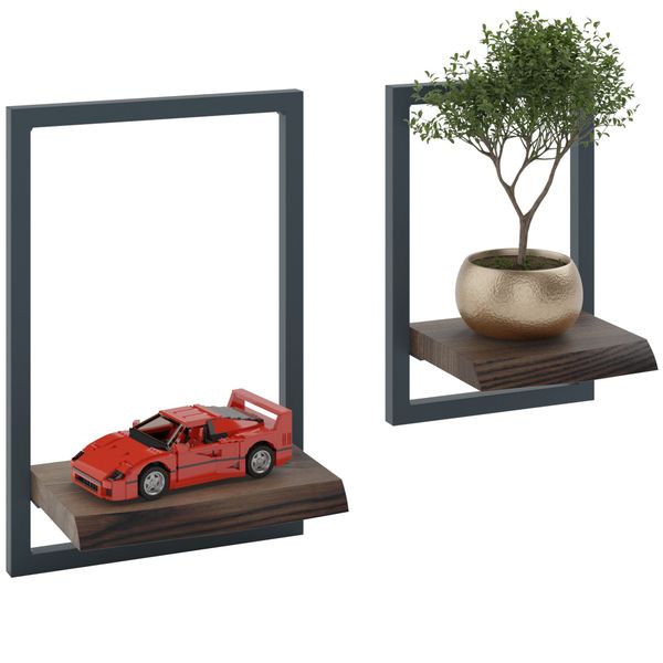 LAMO Manufaktur Wandregal Holz Set 2 günstig online kaufen