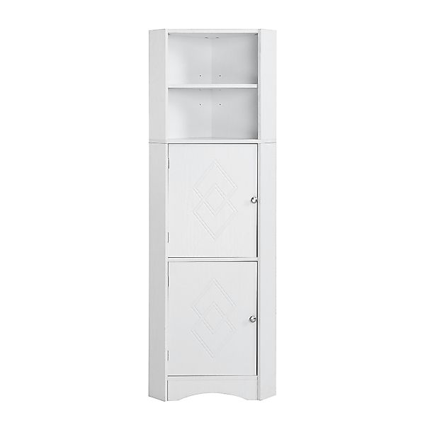 Merax Eckschrank mit Einlegböden,Badezimmerschrank,Badkommode,155cm günstig online kaufen