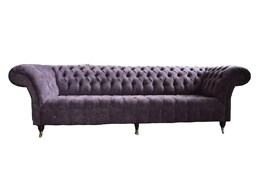 JVmoebel Chesterfield-Sofa Luxus Chesterfield 4 Sitzer Couch Textil Polster günstig online kaufen