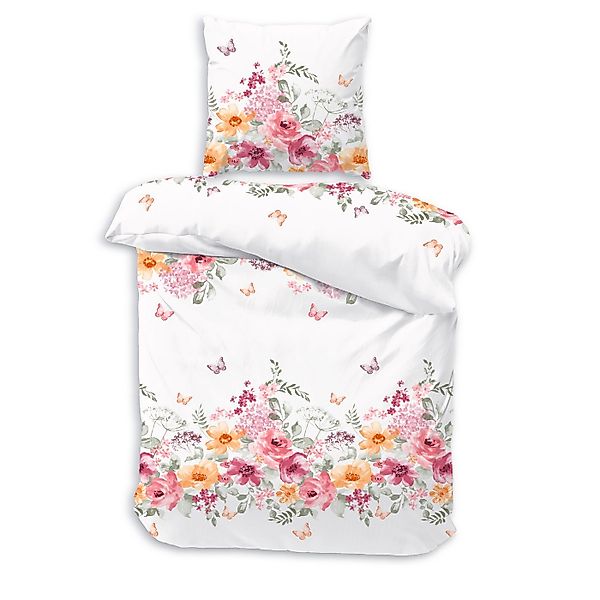 Träumschön Bettwäsche Premium 135x200 -80x80 cm aus Baumwolle, Sommerbettwä günstig online kaufen