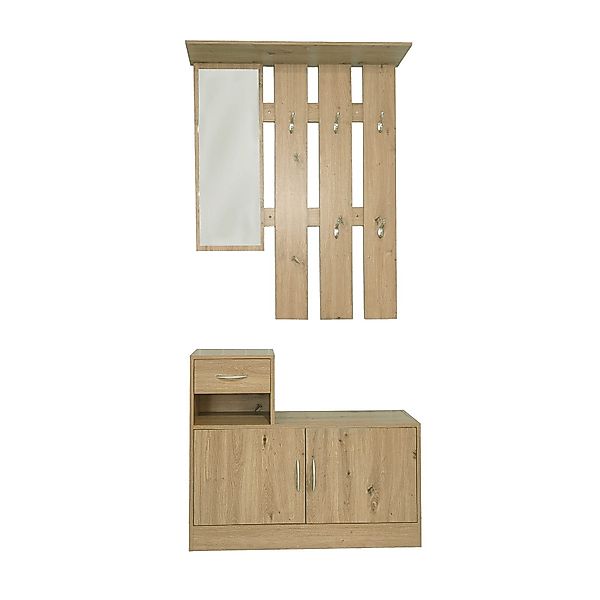HTI-Line Garderoben-Set Garderobe Thekla, (Set, 2-St., günstig online kaufen
