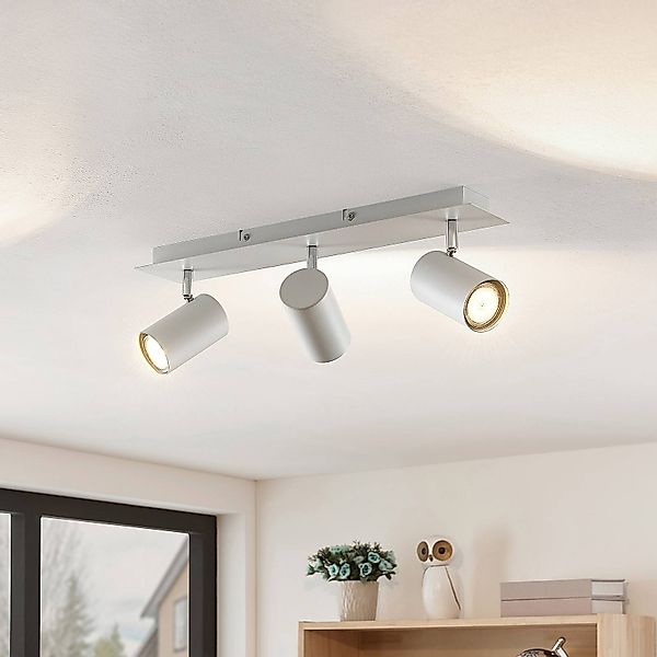 Lindby Strahler Joffrey, Modern, Metall, weiß, günstig online kaufen