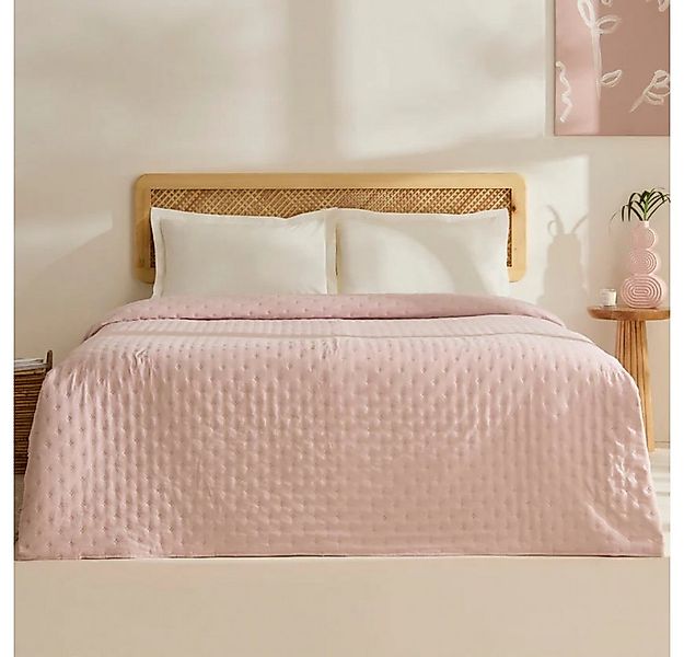 Karaca Home Tagesdecke Breezy Bettüberwurf Puderrosa 160x240 cm günstig online kaufen